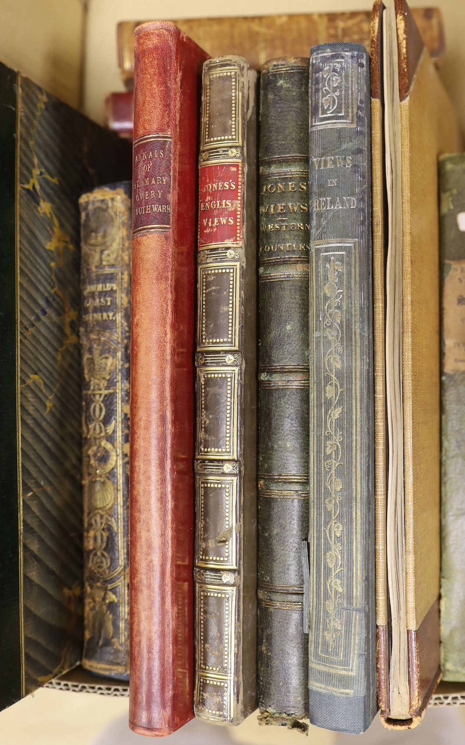 [Brydges, Samuel Egerton and Stebbing Shaw]-Typographical Miscellanies, Containing Ancient Histories, and Modern Descriptions, of Mansions, Churches, Monuments, and Families, vol. 1 [all published], 12 engraved plates, 1
